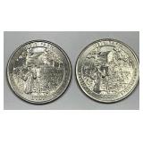 2020-W Weir Farm Quarter PAIR AU/UNC