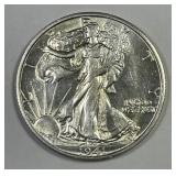 1941-S Walking Liberty Silver Half CH AU