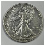 1941-S Walking Liberty Silver Half Extra Fine XF