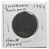 SCOTLAND: 1794 Inverness Scotland Conder Token