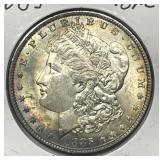 1885 Morgan Silver $1 Color Toned Uncirculated BU