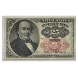 1874 25c Fractional 5th Issue Crisp Uncirculated