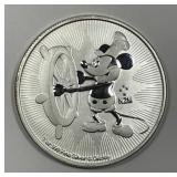 NIUE: 2017 Silver $2 Steamboat Willie Disney 1 oz