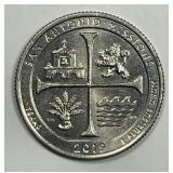 2019-W San Antonio Washington Quarter AU/UNC