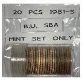 1981-S Susan B Anthony Dollar $1 Uncirculated Roll