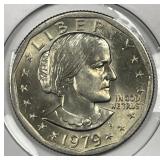 1979-P Susan B. Anthony $1 NEAR DATE Variety BU