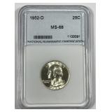 1952-D Washington Silver Quarter Gem BU