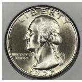 1953-S Washington Silver Quarter Gem BU