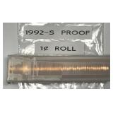 1992-S Lincoln Cent Proof Roll PRF