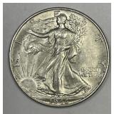 1946 Walking Liberty Silver Half Choice AU