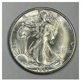 1943-S Walking Liberty Silver Half Uncirclated UNC