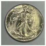 1940 Walking Liberty Silver Half Uncirculated UNC