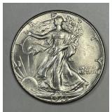 1946-D Walking Liberty Silver Half UNC