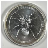 AUSTRALIA: 2015 Silver $1 Funnel Web Spider 1 oz