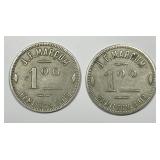J.F. Marcum Hamilton Ohio Good For $1 Token Pair