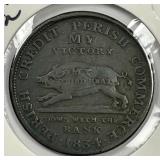 1834 Hard Times Token My Substitute Perish Credit