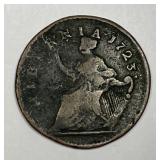 1723 Woods Hibernia Colonial Half Penny