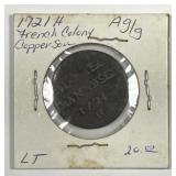 1721-H French Colony Sou