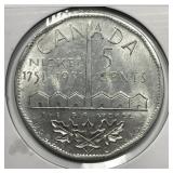 1951 Canadian Big Nickel Token Medal