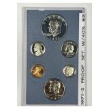 1971 Custom Proof Set w/40% Silver Eisenhower $1