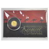 2016 Australian $2 Gold Kangaroo 1/2 Gram Cachet