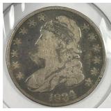 1834 Capped Bust Silver Half