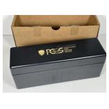 New PCGS Black Plastic Box with Cardboard Shipper
