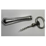 Sterling Silver Bottle Opener & Cork Screw