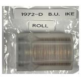 1972-D Eisenhower Dollar IKE $1 Uncirculated Roll
