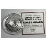 US Coast Guard Concave 1 oz .999 Silver Art Round