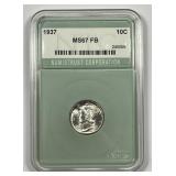 1937 Mercury Silver Dime Brilliant Uncirculated BU
