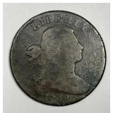 1798 Draped Bust Large Cent  Very Good VG