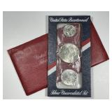 1976 3-pc Bicentennial Silver Mint Set