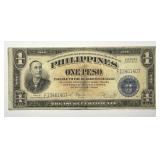 PHILIPPINES: 1944 One Peso Victory Overprint Note