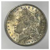 1892 Morgan Silver $1 About Uncirculated AU