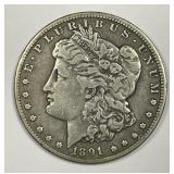 1891-CC Morgan Silver $1 Carson City Fine