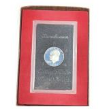1971-S Proof Silver Eisenhower Dollar Brown Box
