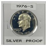1976-S Eisenhower Bicentennial IKE $1 Silver Proof