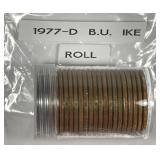 1977-D Eisenhower Dollar IKE $1 Uncirculated Roll