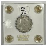 1883 Liberty Head Nickel NO CENTS Variety XF