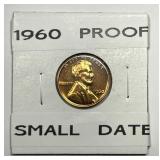 1960 Lincoln Cent Small Date Variety Proof PRF