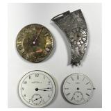 Lot of 4 Pocket Watch Movements