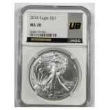 2026 Silver American Eagle NGC MS70 Ultra Breaks