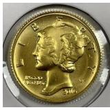2016 Gold Mercury Dime 1/10 oz Uncirculated BU