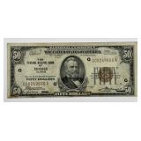 1929 $50 Chicago Federal Reserve National Note