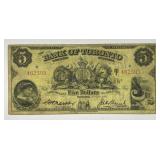 CANADA: 1937 $5 Bank of Toronto Currency Note