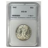 1942 Walking Liberty Silver Half Uncirculated UNC