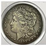 1899-O Morgan Silver $1 Micro O Variety VF