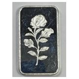Pamp Suisse 1/2 oz Silver Rose Bar