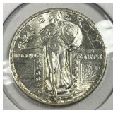 1927 Standing Liberty Silver Quarter CH AU